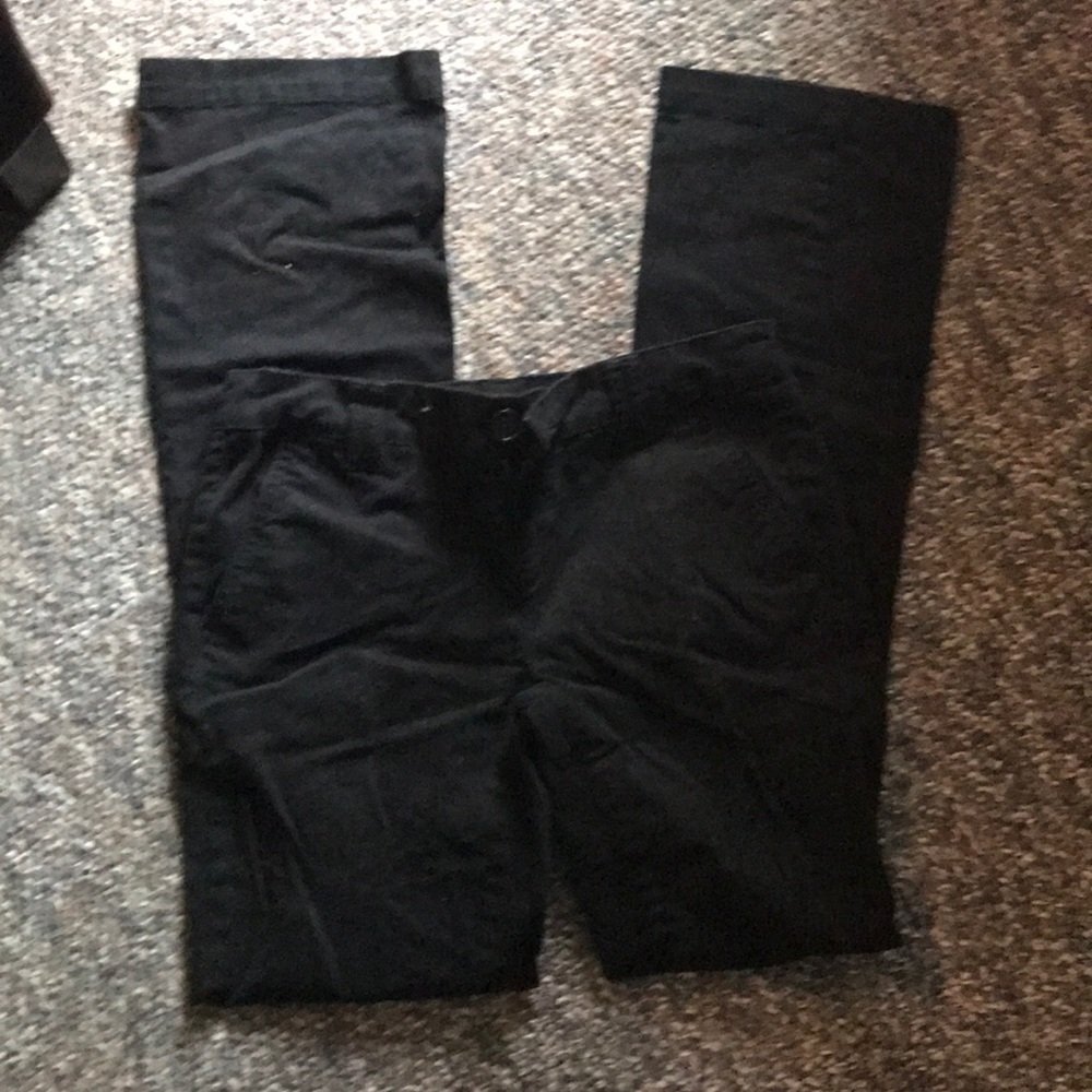 Black boot cut pants